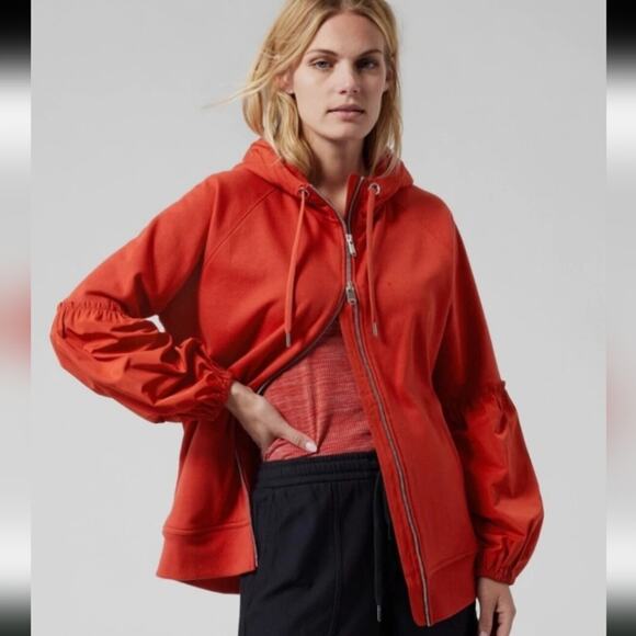 Athleta Jackets & Blazers - ATHLETA ON MY WAY TRIUMPH HOODIE IN CURRANT RED